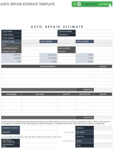 auto-reparatur-kostenvoranschlag-vorlage