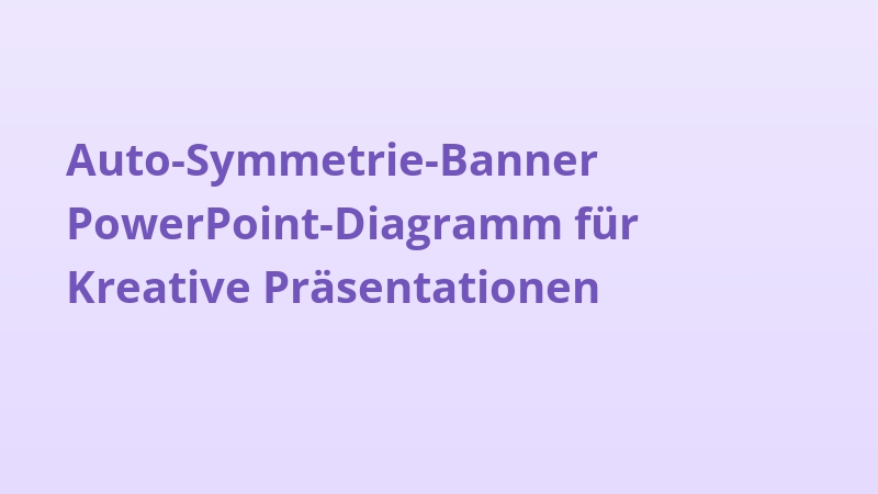 Auto-Symmetrie-Banner PowerPoint-Diagramm für Kreative Präsentationen