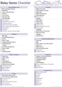 baby-items-checklist-optimale-vorbereitung