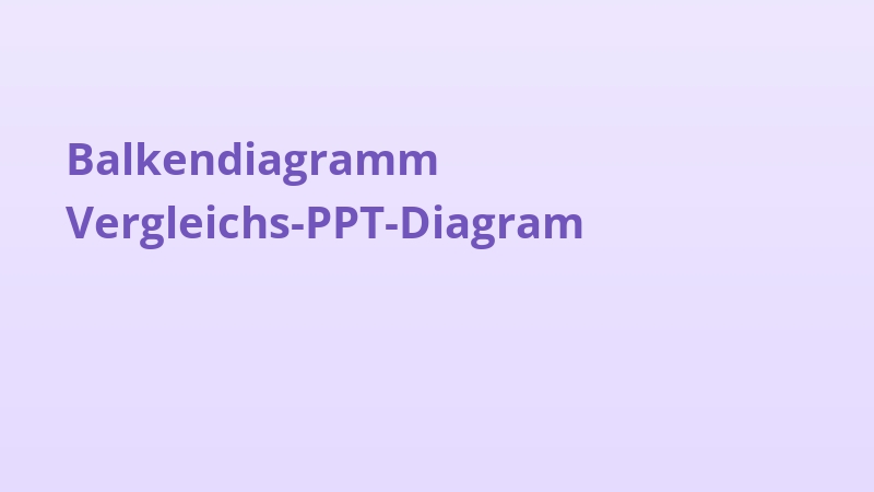 Balkendiagramm Vergleichs-PPT-Diagram