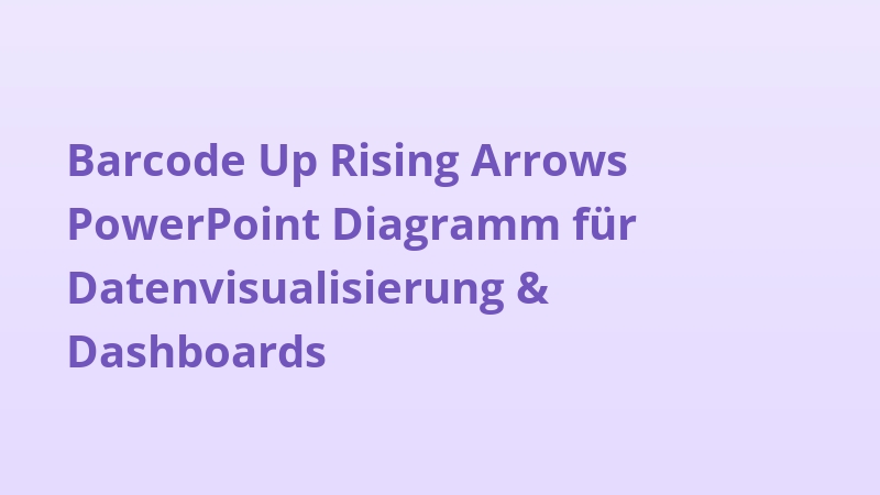 Barcode Up Rising Arrows PowerPoint Diagramm für Datenvisualisierung & Dashboards