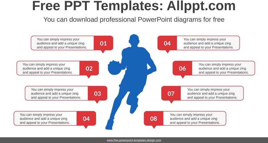 basketball-diagramme-powerpoint-vorlage