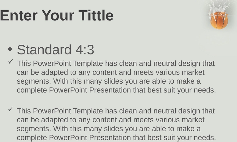 basketball-im-wasser-presentation-template