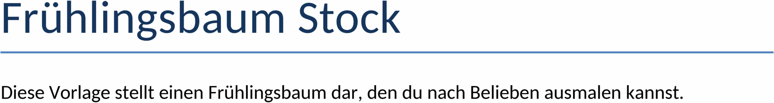 Bastelvorlage Fruehlingsbaum Word