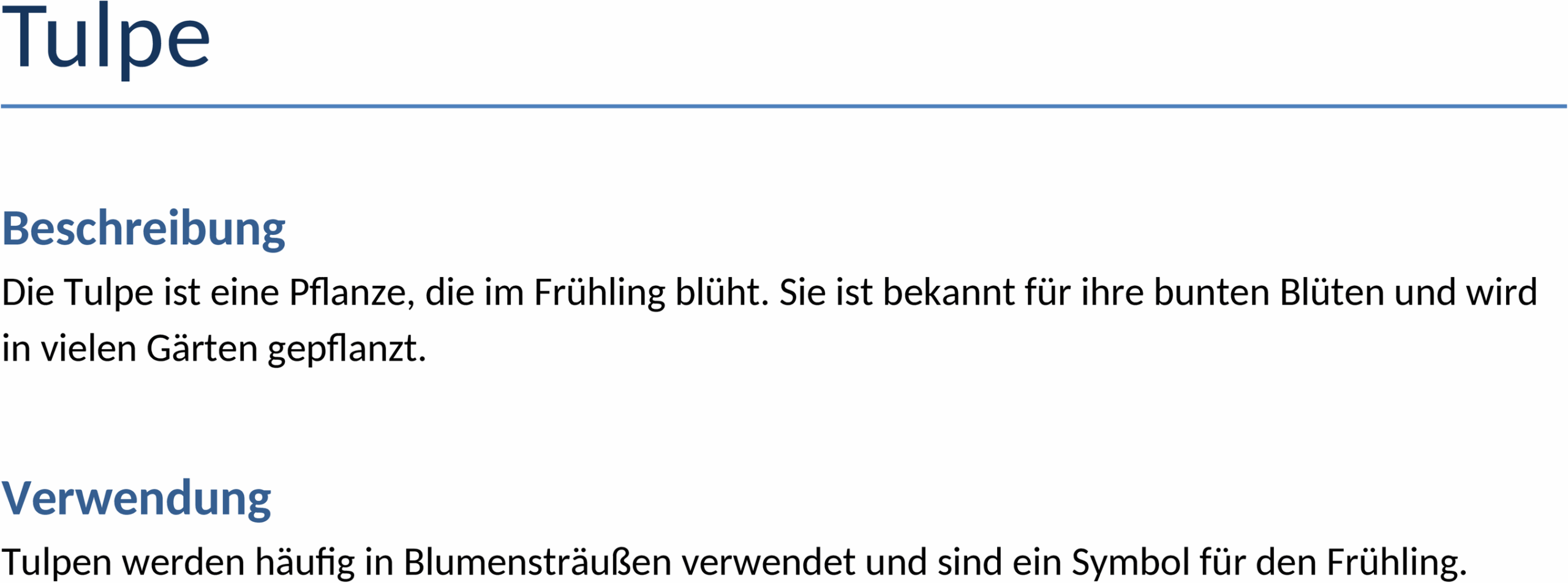 Bastelvorlage Tulpe als Word-Dokument