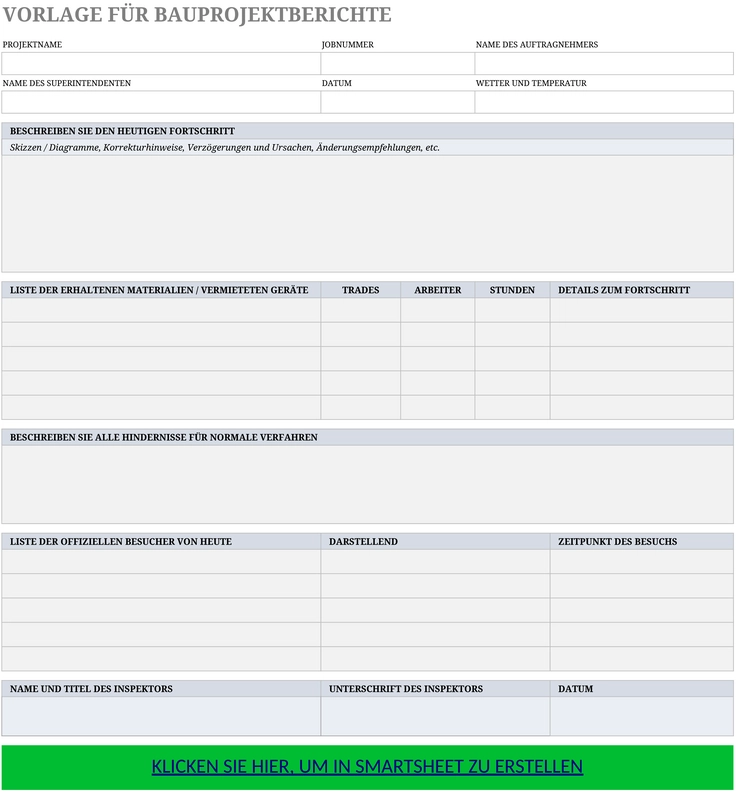 bauprojektbericht-vorlage-excel