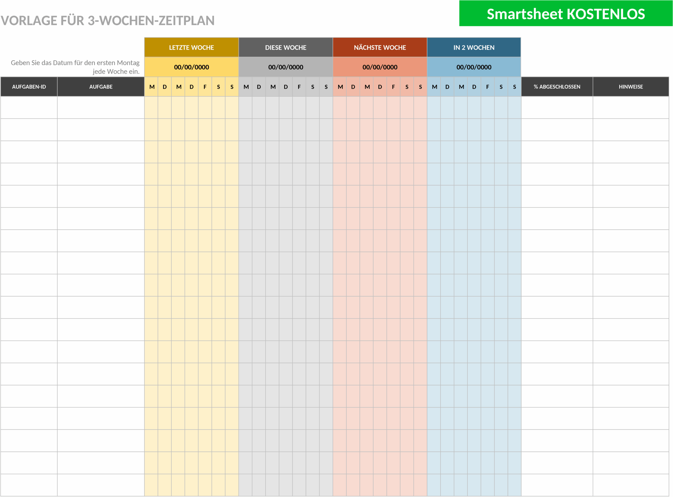 Bauprojektplanung Word-Vorlage