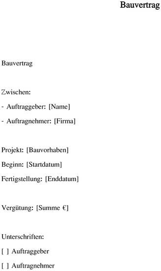 bauvertrag-vorlage-fuer-sichere-bauprojekte