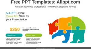 bear-silhouette-puzzle-powerpoint-vorlage
