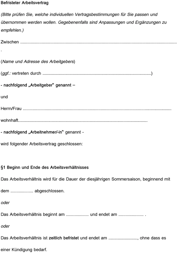 befristeter-arbeitsvertrag-vorlage-arbeitsverhaeltnisse