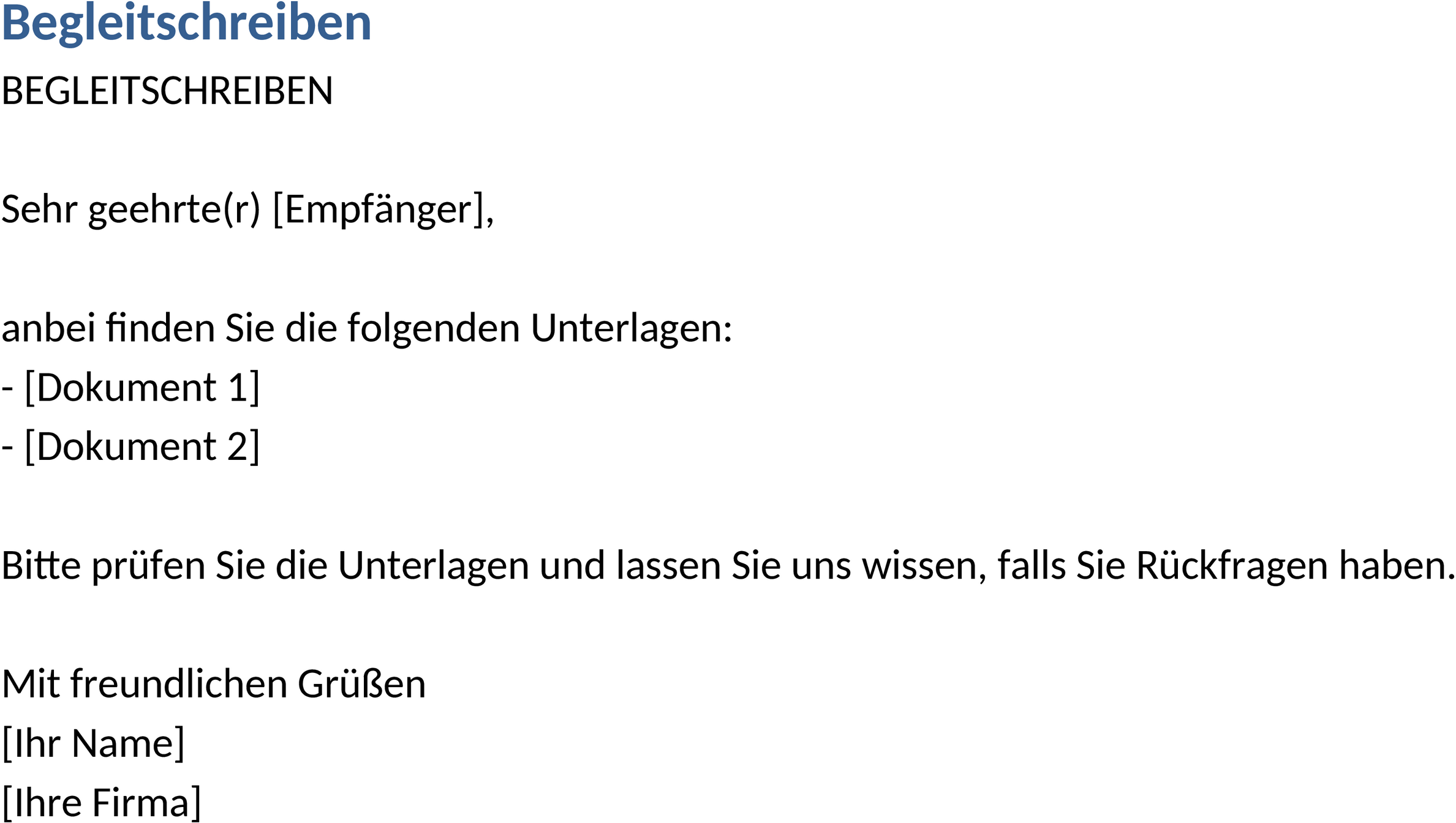 Begleitschreiben-Word-Template