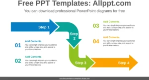 bend-arrows-powerpoint-diagramm