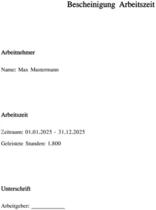 bescheinigung-ueber-arbeitszeit-dokumentieren