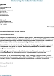 beschwerdeschreiben-muster-vorlage