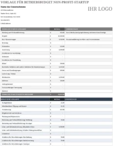 betriebsbudget-non-profit-startup-vorlage
