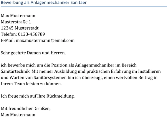 bewerbung-als-anlagenmechaniker-sanitaertechnik