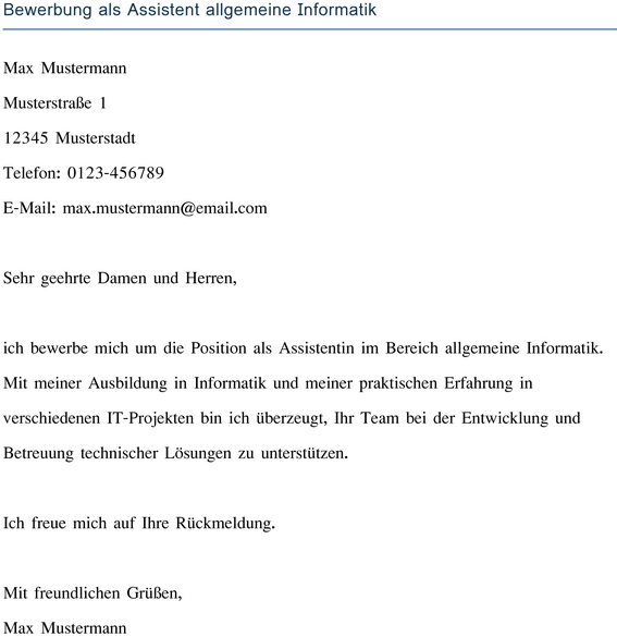 bewerbung-als-assistent-allgemeine-informatik