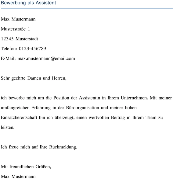 bewerbung-als-assistent-mit-personlichen-informationen