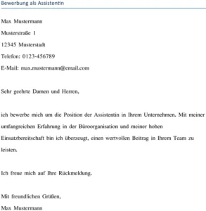 bewerbung-als-assistentin-vorlage