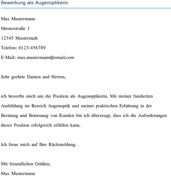 bewerbung-als-augenoptikerin-vorlage