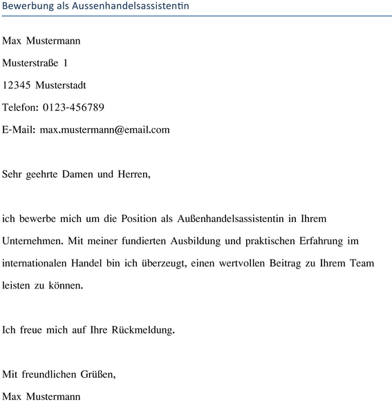 bewerbung-als-aussenhandelsassistentin