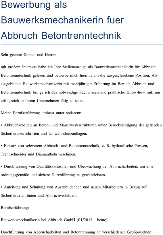 bewerbung-als-bauwerksmechanikerin-fuer-abbruch-und-betontrenntechnik