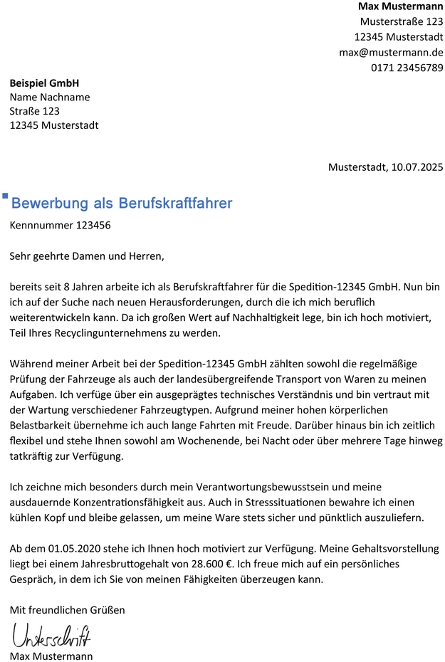 bewerbung-als-berufskraftfahrer-word