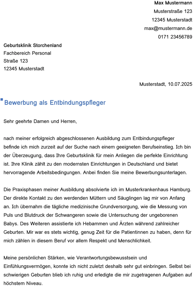 bewerbung-als-entbindungspfleger-berufseinstieg