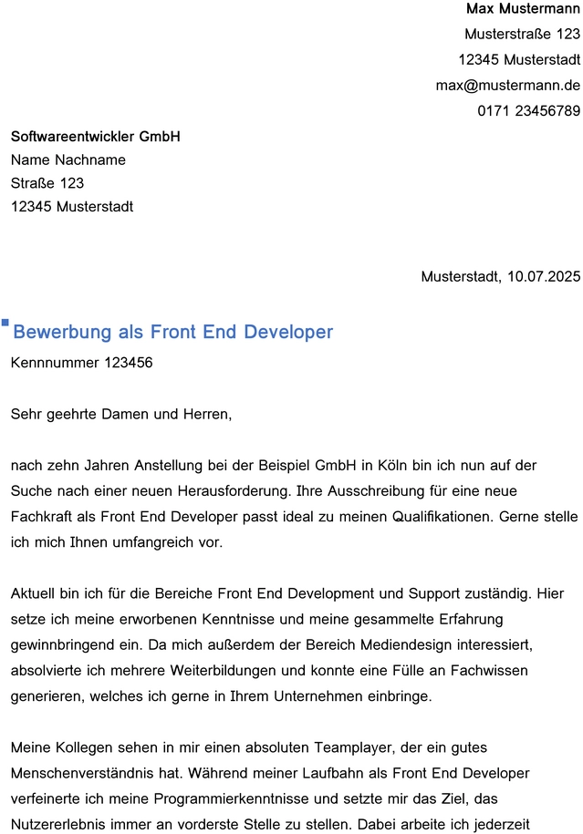 bewerbung-als-front-end-developer-vorlage