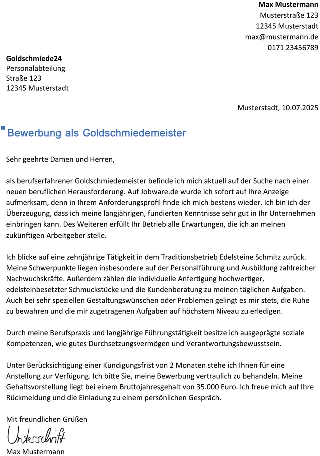 bewerbung-als-goldschmiedemeister-aufsetzen