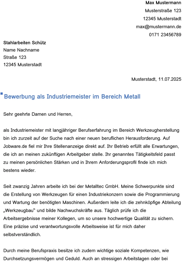 bewerbung-als-industrie-meister-im-bereich-metall