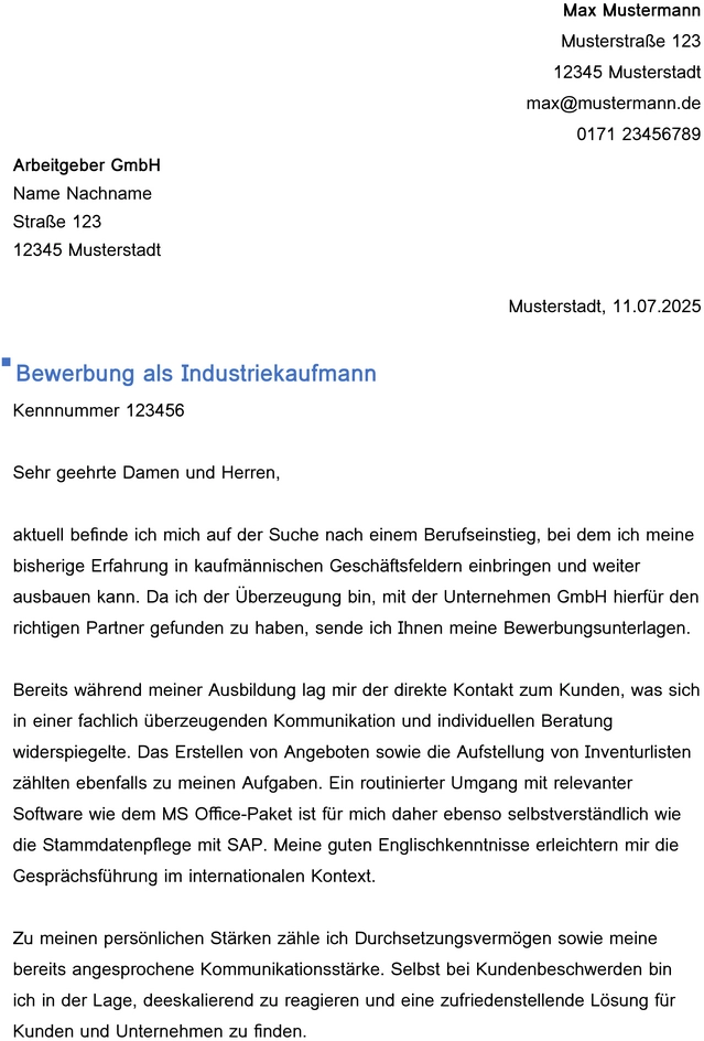 bewerbung-als-industriekaufmann-unterlagen-gestalten