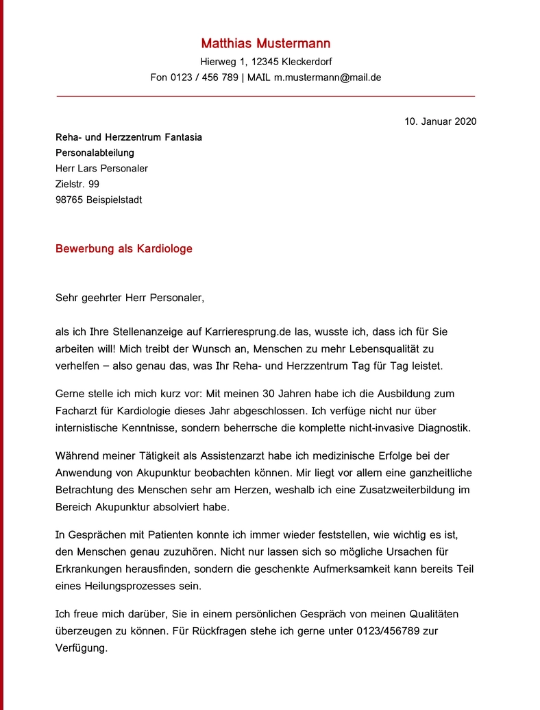 bewerbung-als-kardiologe-anschreiben