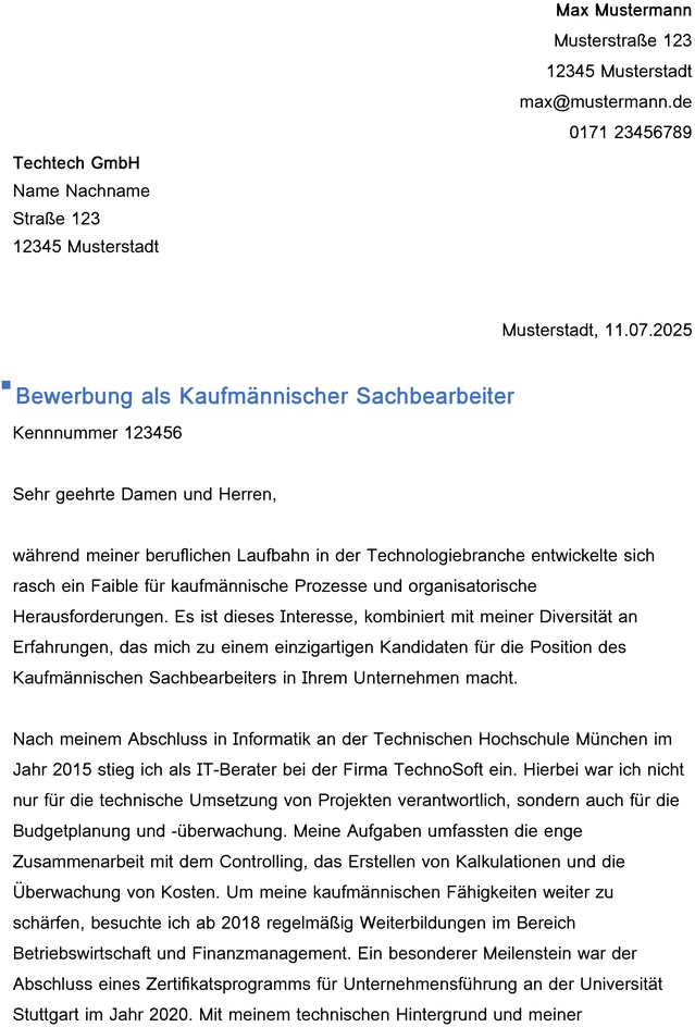 bewerbung-als-kaufmaennischer-sachbearbeiter-vorlage