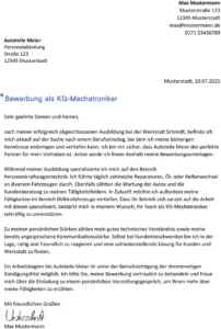 bewerbung-als-kfz-mechatroniker-word-vorlage