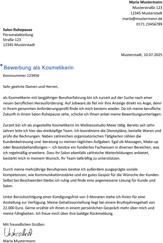 bewerbung-als-kosmetikerin-mit-erfahrung