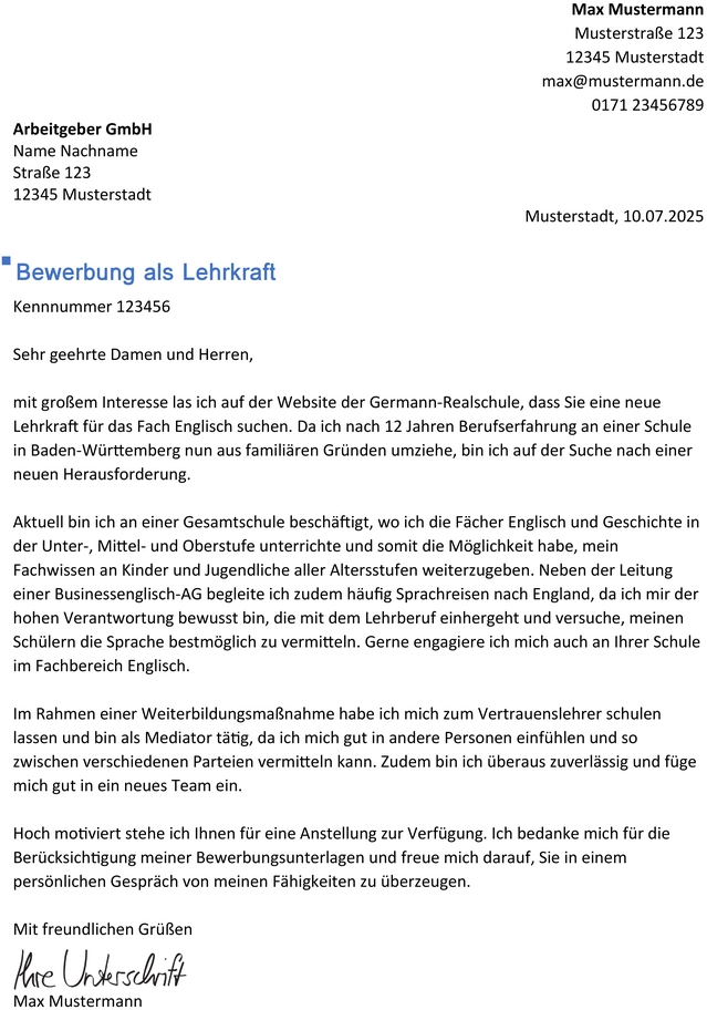 bewerbung-als-lehrkraft-vorlage