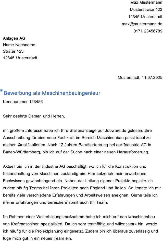 bewerbung-als-maschinenbauingenieur-vorlage