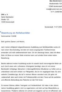 bewerbung-als-notfallsanitaeter-fuer-berufseinstieg