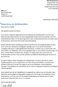 bewerbung-als-notfallsanitaeter-muster-vorlage