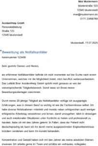 bewerbung-als-notfallsanitaeter-muster-vorlage