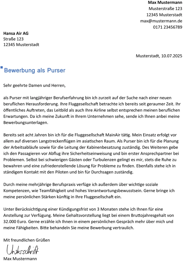 bewerbung-als-purser-in-der-luftfahrt-vorlage