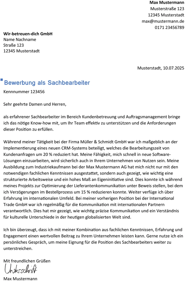 bewerbung-als-sachbearbeiter-word-vorlage
