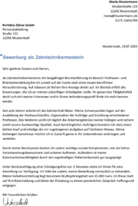 bewerbung-als-zahntechnikermeisterin