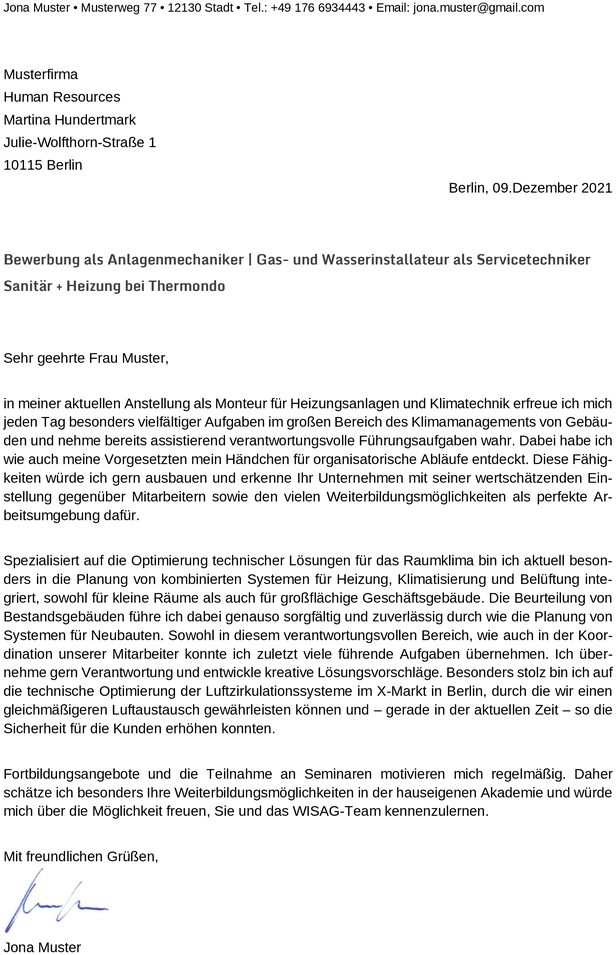 bewerbung-anlagenmechaniker-sanitaer-heizung-klimatechnik