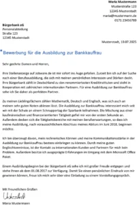 bewerbung-bankkauffrau-ausbildung-vorlage