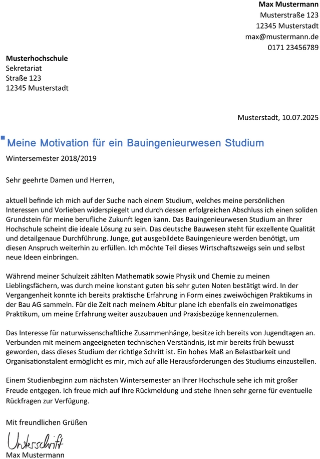bewerbung-bauingenieurwesen-motivationsschreiben