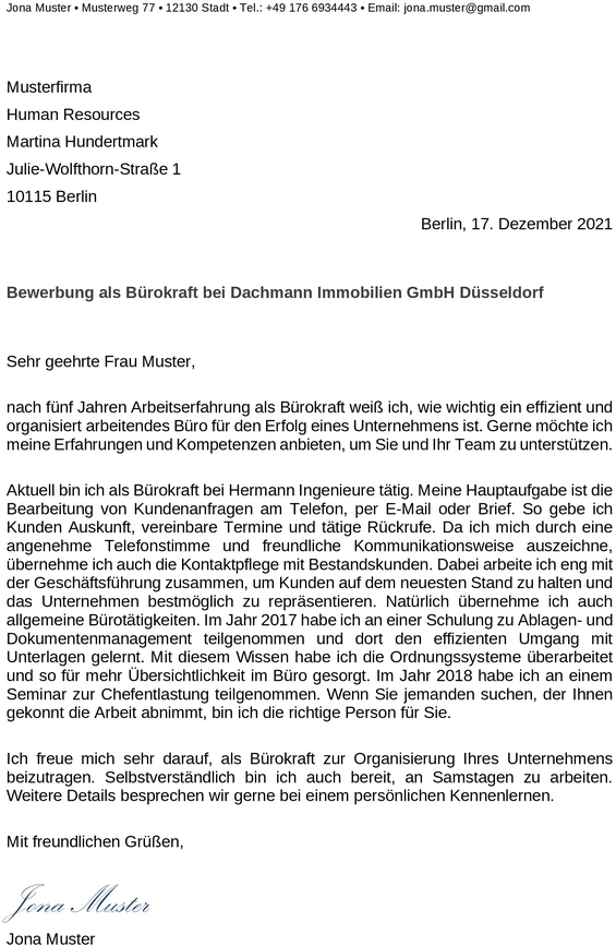 bewerbung-buerokraft-vorlage