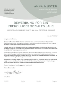 bewerbung-freiwilliges-soziales-jahr-vorlage