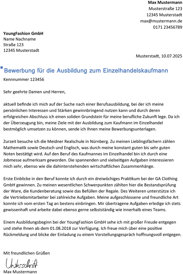 bewerbung-fuer-ausbildung-einzelhandelskaufmann